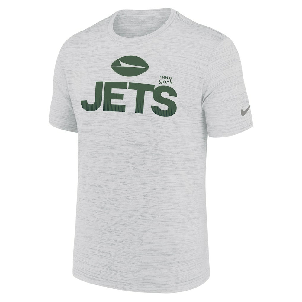 New York Jets Blitz Velocity Modern Dri-FIT T-Shirt Ash | Nike for Sale