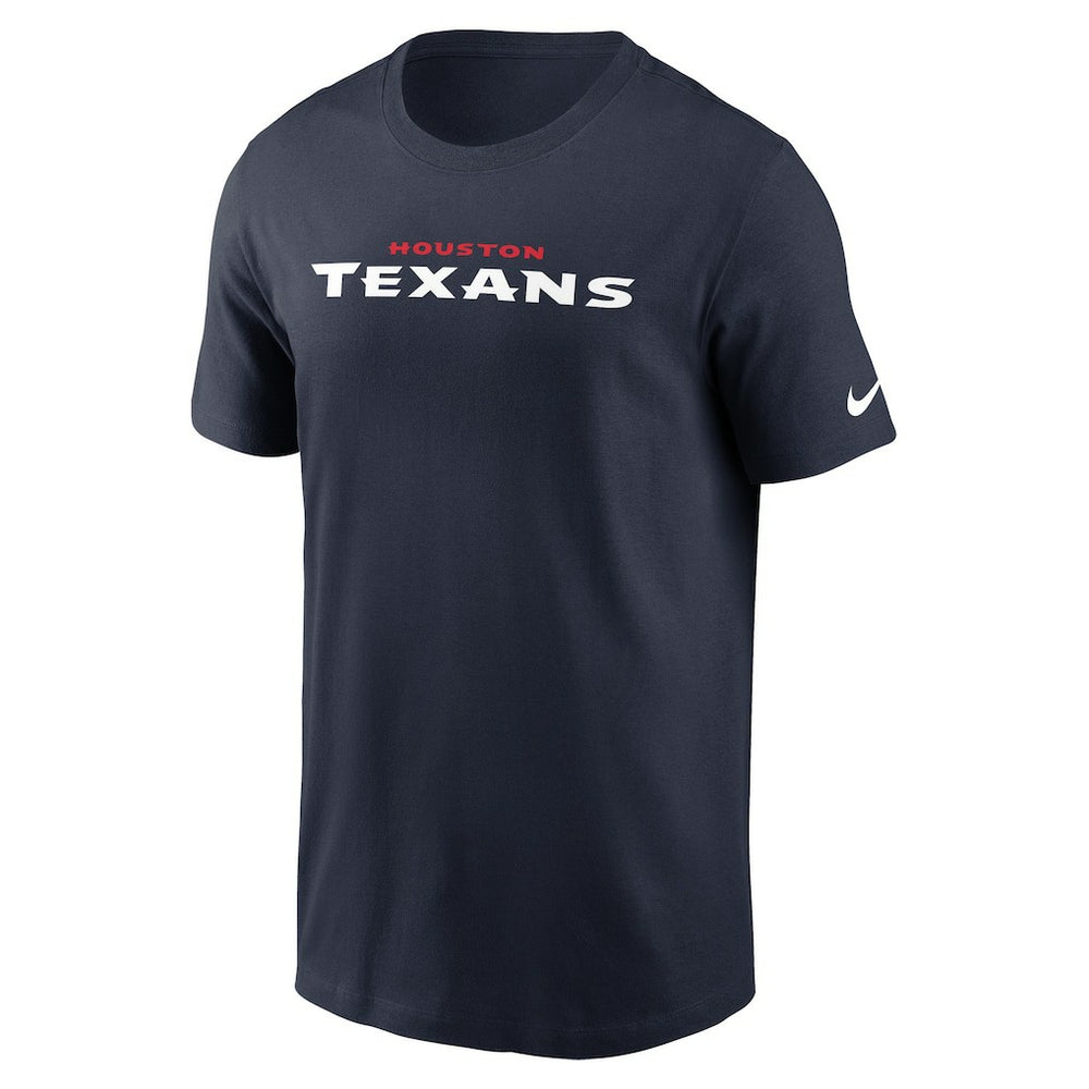 Houston Texans Wordmark Essential T-Shirt Navy | Nike for Sale