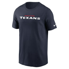 Houston Texans Wordmark Essential T-Shirt Navy | Nike for Sale