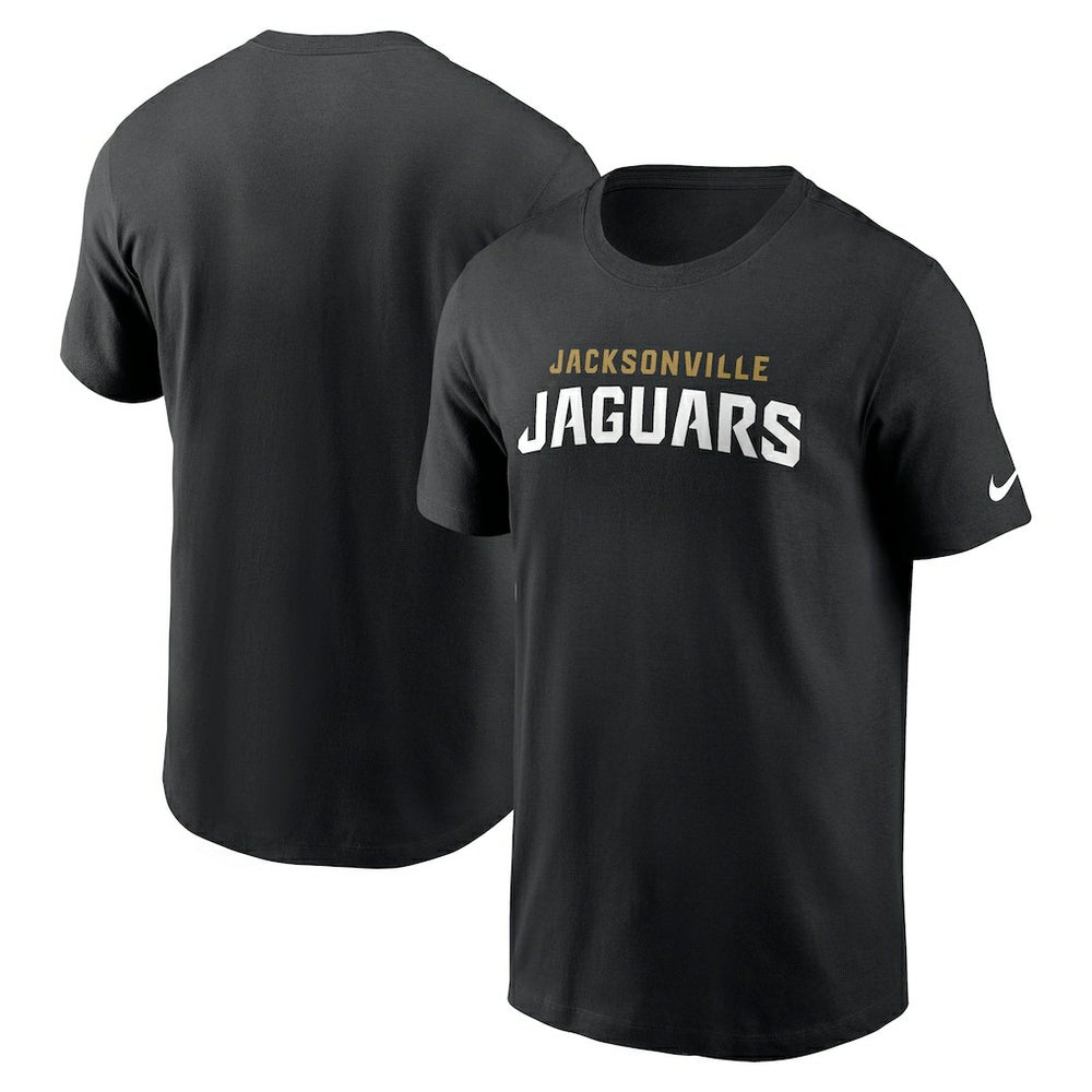 Jacksonville Jaguars Primetime Wordmark Essential T-Shirt Black | Nike for Sale