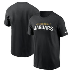 Jacksonville Jaguars Primetime Wordmark Essential T-Shirt Black | Nike for Sale