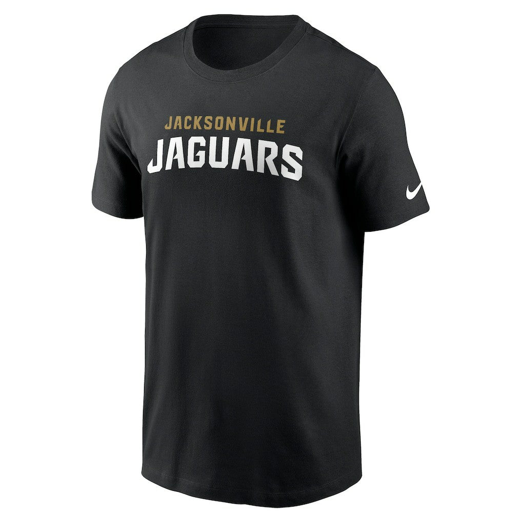 Jacksonville Jaguars Primetime Wordmark Essential T-Shirt Black | Nike for Sale