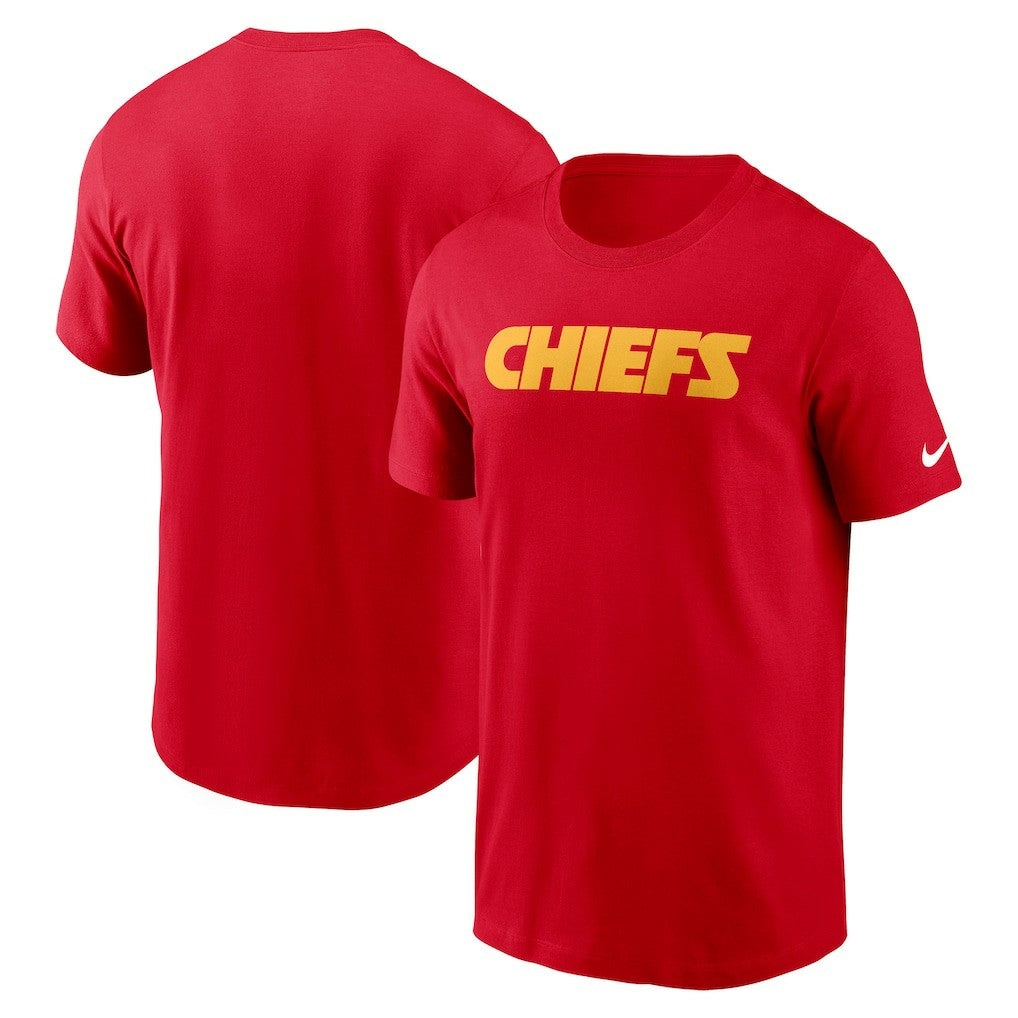 Kansas City Chiefs Primetime Wordmark Essential T-Shirt Red | Nike for Sale