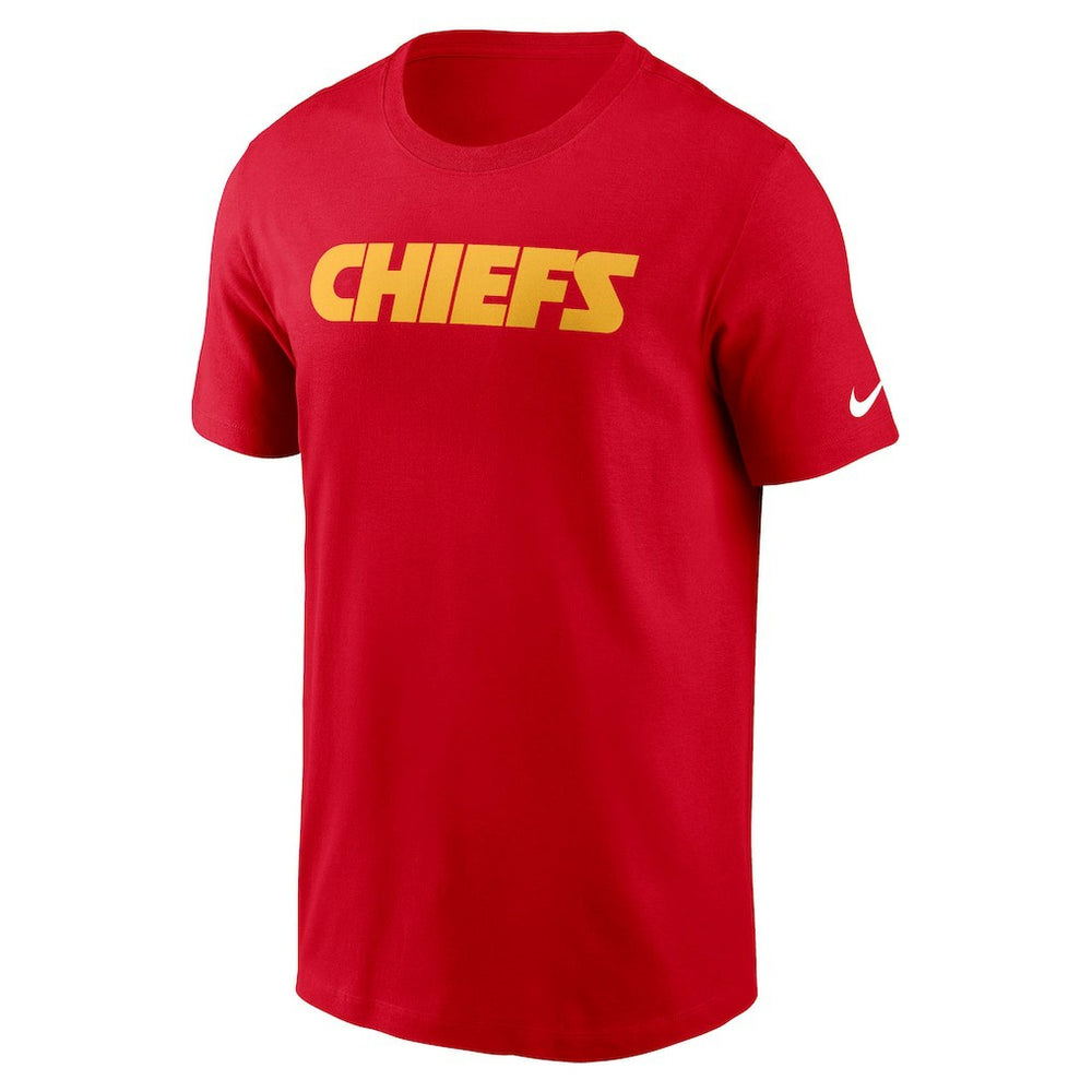 Kansas City Chiefs Primetime Wordmark Essential T-Shirt Red | Nike for Sale