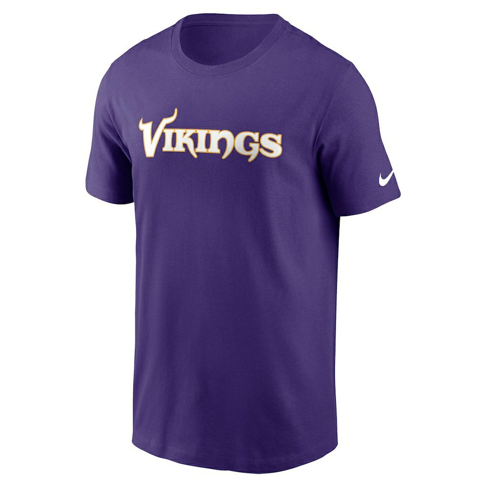 Minnesota Vikings Primetime Wordmark Essential T-Shirt Purple | Nike for Sale