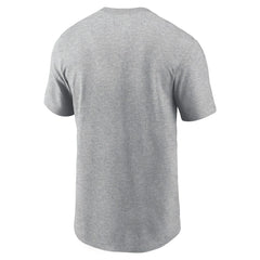 New Orleans Saints Primetime Wordmark Essential T-Shirt Heather Gray | Nike for Sale