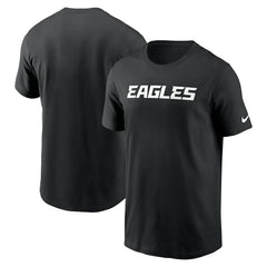 Philadelphia Eagles Primetime Wordmark Essential T-Shirt Black | Nike for Sale