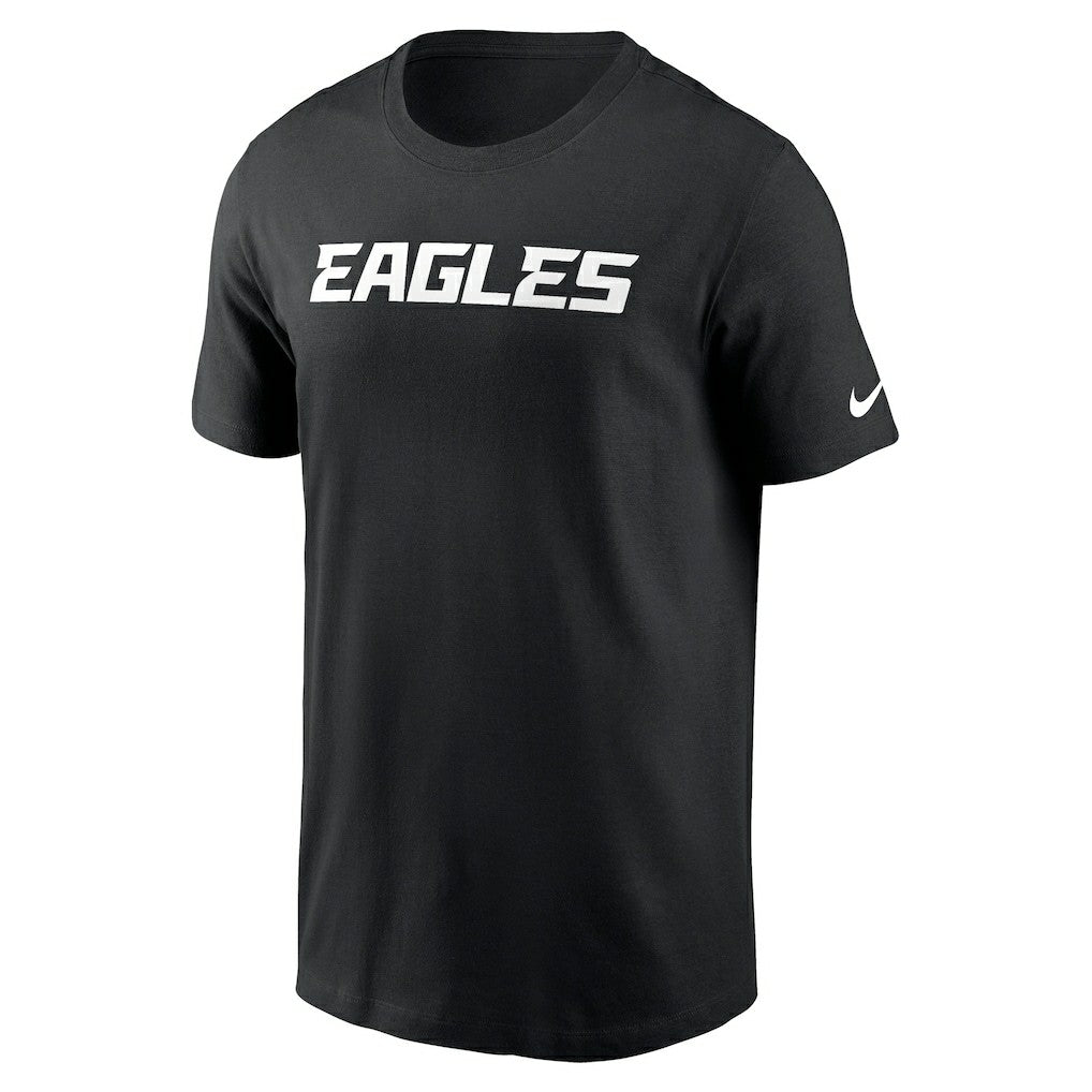 Philadelphia Eagles Primetime Wordmark Essential T-Shirt Black | Nike for Sale