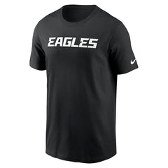 Philadelphia Eagles Primetime Wordmark Essential T-Shirt Black | Nike for Sale