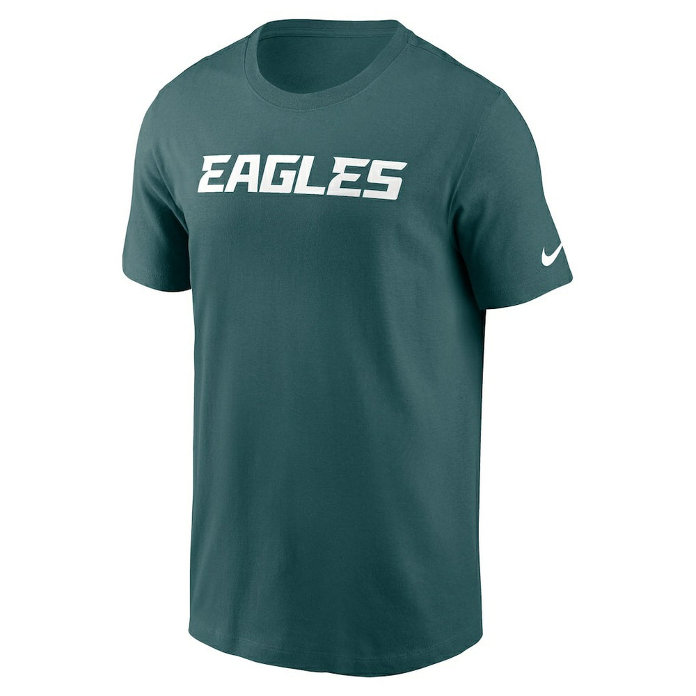 Philadelphia Eagles Primetime Wordmark Essential T-Shirt Midnight Green | Nike for Sale
