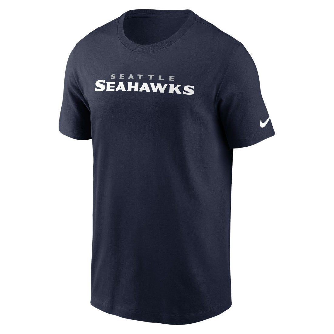 Seattle Seahawks Primetime Wordmark Essential T-Shirt College Navy | Nike for Sale