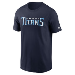 Tennessee Titans Primetime Wordmark Essential T-Shirt Navy | Nike for Sale