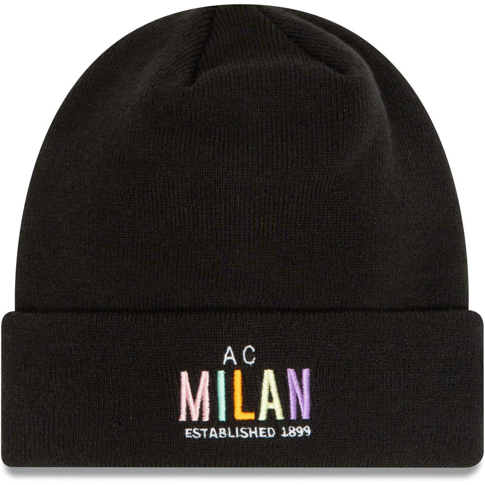 AC Milan New Era Wordmark Cuffed Knit Hat Black | New Era discount