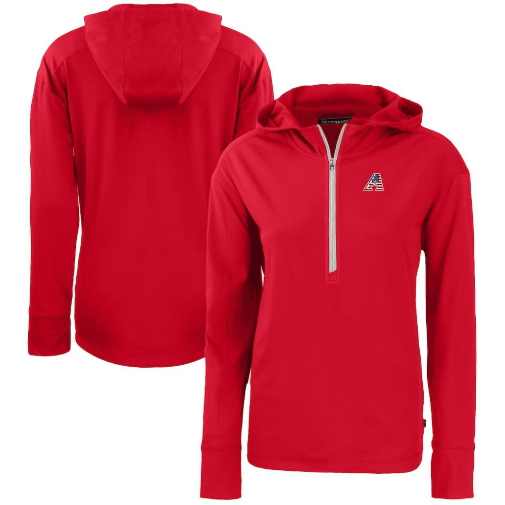 Arizona Diamondbacks Cutter & Buck Women's Daybreak Eco Recycled Half-Zip Hoodie - MLB
