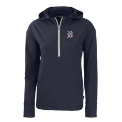 Detroit Tigers Cutter & Buck Women's Daybreak Eco Recycled Half-Zip Hoodie - MLB