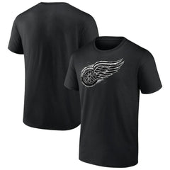 Detroit Red Wings Iced Out T-Shirt - Black - NHL