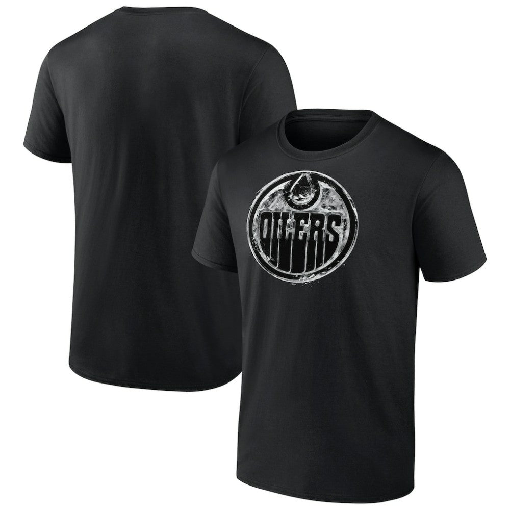 Edmonton Oilers Iced Out T-Shirt - Black - NHL
