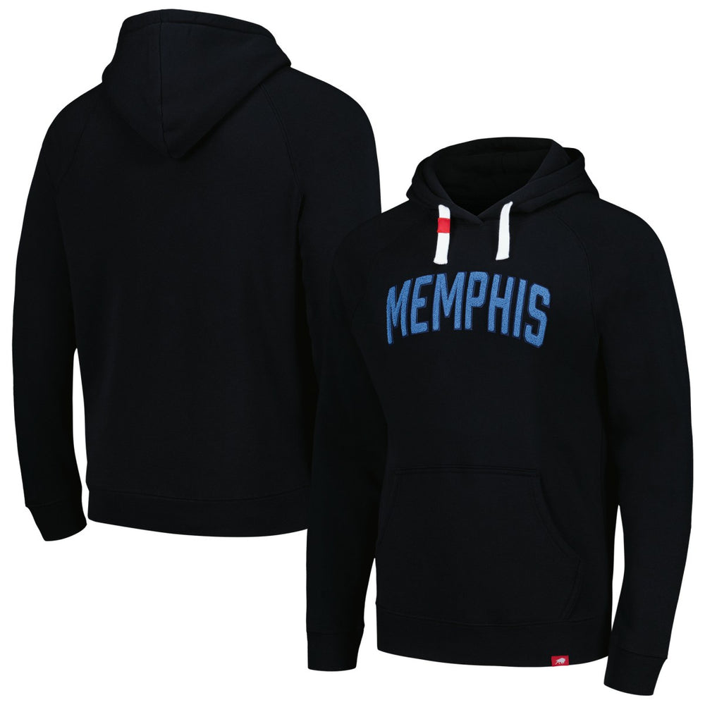 Memphis Grizzlies Sportiqe Unisex Chenille Olsen Tri-Blend Pullover Hoodie Black - NBA