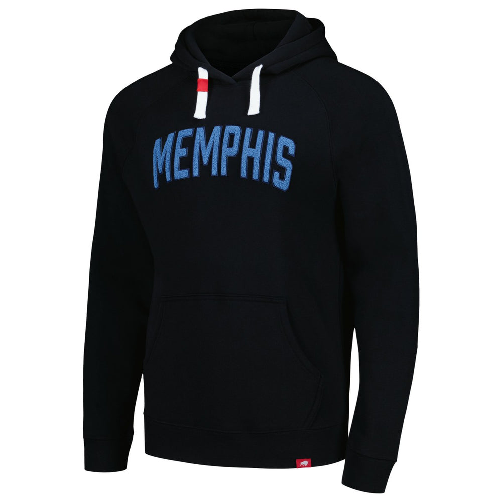 Memphis Grizzlies Sportiqe Unisex Chenille Olsen Tri-Blend Pullover Hoodie Black - NBA