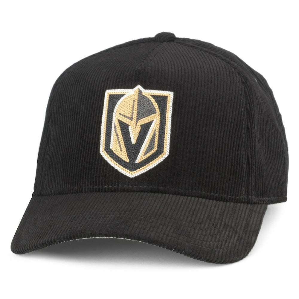 Vegas Golden Knights American Needle Corduroy Chain Stitch Adjustable Hat - Black - NHL