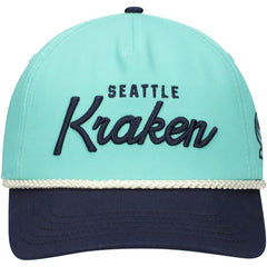 Seattle Kraken American Needle Roscoe Washed Twill Adjustable Hat - Light Blue/Deep Sea Blue - NHL