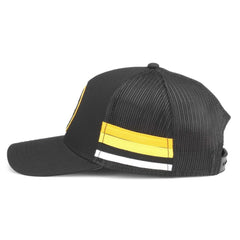 Boston Bruins American Needle HotFoot Stripes Trucker Adjustable Hat - Black - NHL