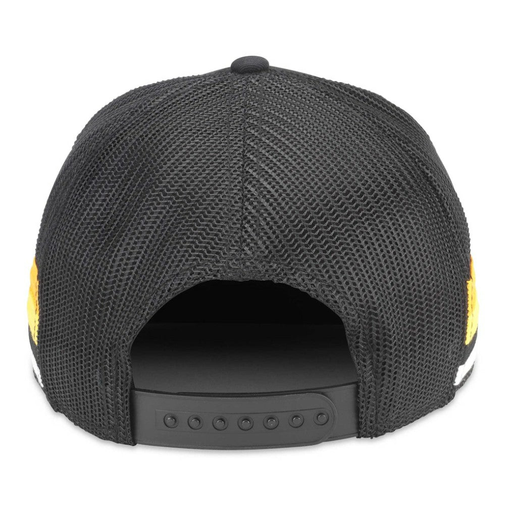 Boston Bruins American Needle HotFoot Stripes Trucker Adjustable Hat - Black - NHL