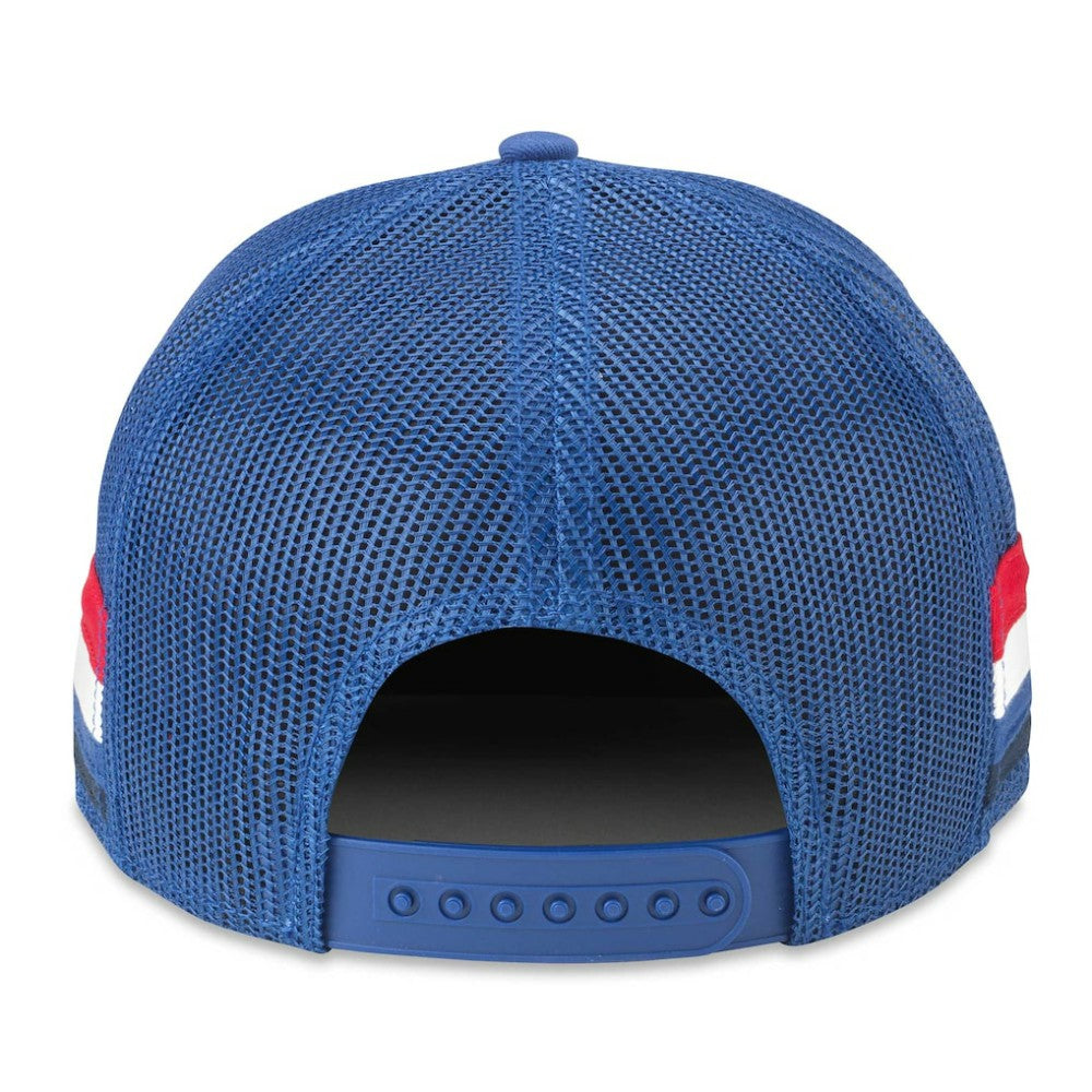New York Rangers American Needle HotFoot Stripes Trucker Adjustable Hat - Blue - NHL