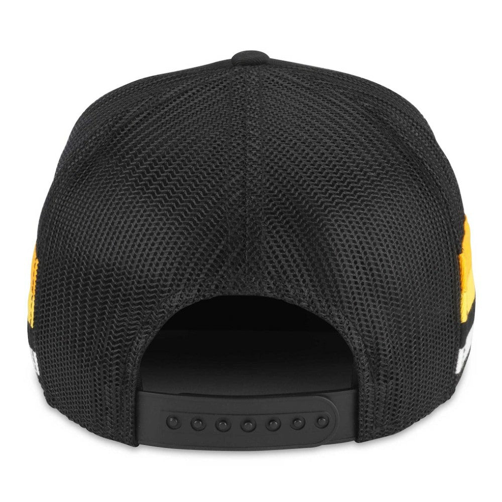 Pittsburgh Penguins American Needle HotFoot Stripes Trucker Adjustable Hat - Black - NHL
