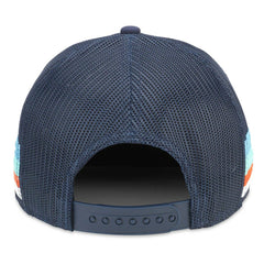 Seattle Kraken American Needle HotFoot Stripes Trucker Adjustable Hat - Deep Sea Blue - NHL