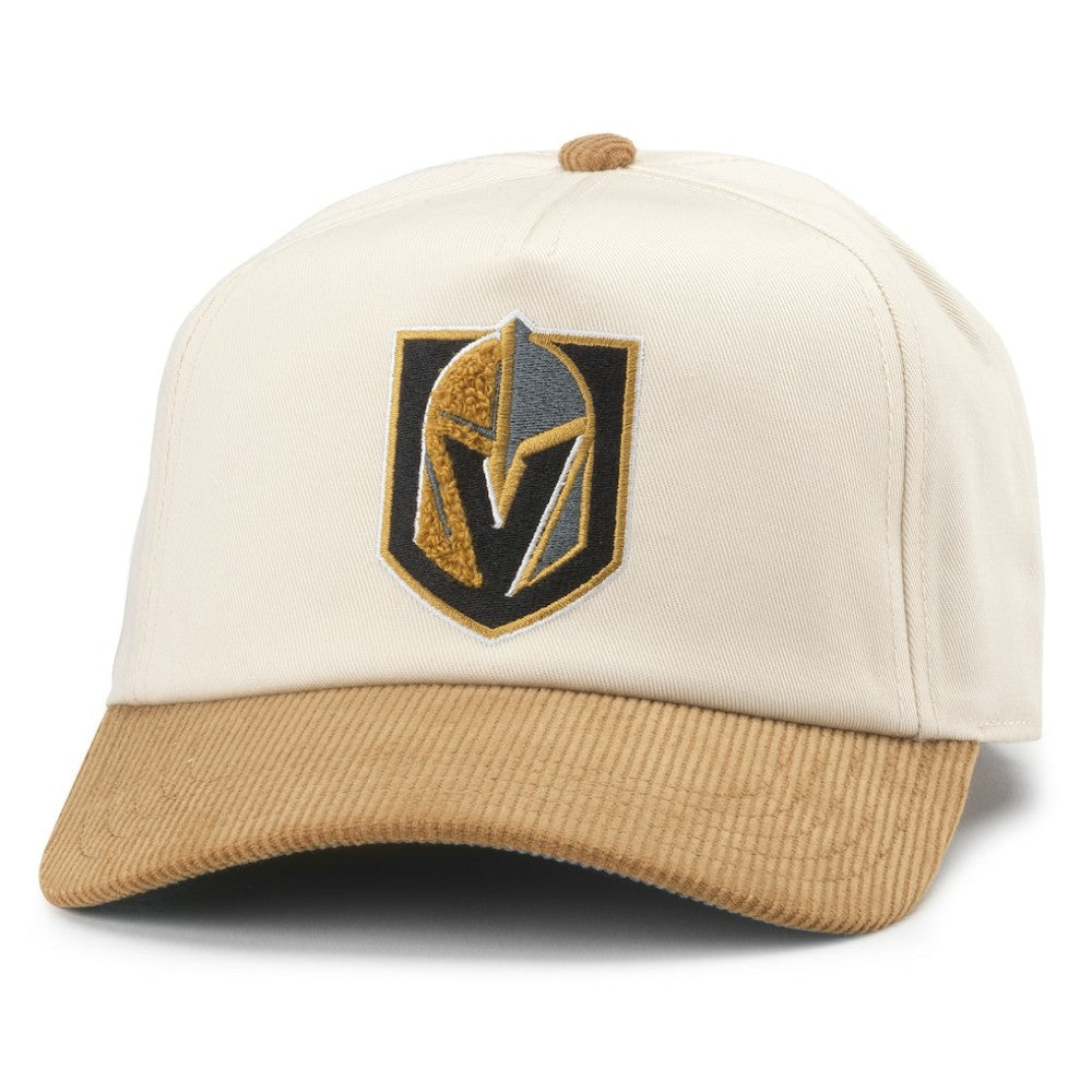 Vegas Golden Knights American Needle Burnett Adjustable Hat - White/Gold - NHL