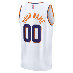 Phoenix Suns Youth Fast Break Custom Replica Jersey White Association Edition - NBA