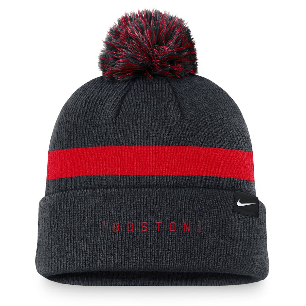 Boston Red Sox Nike Hometown Peak Cuffed Knit Hat with Pom - MLB