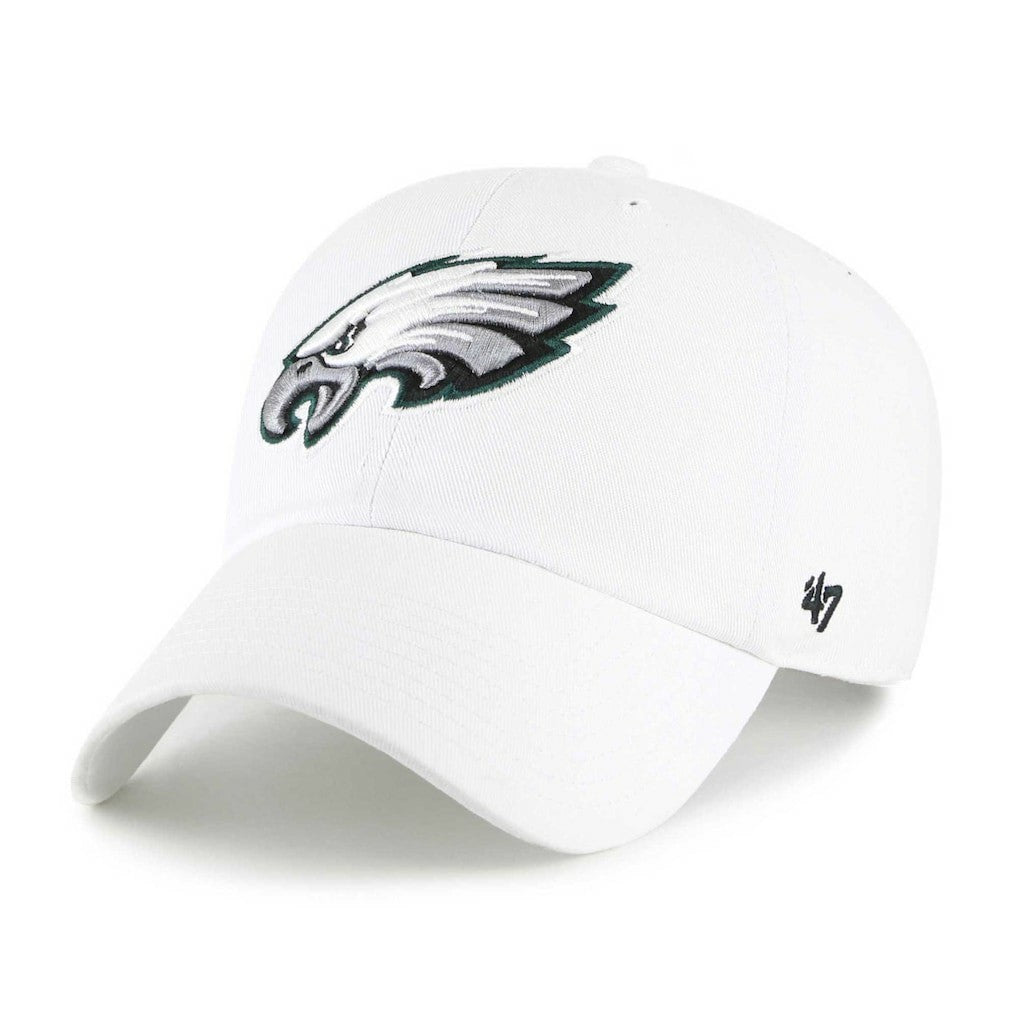 Philadelphia Eagles '47 Clean Up Adjustable Hat White | 47 brand
