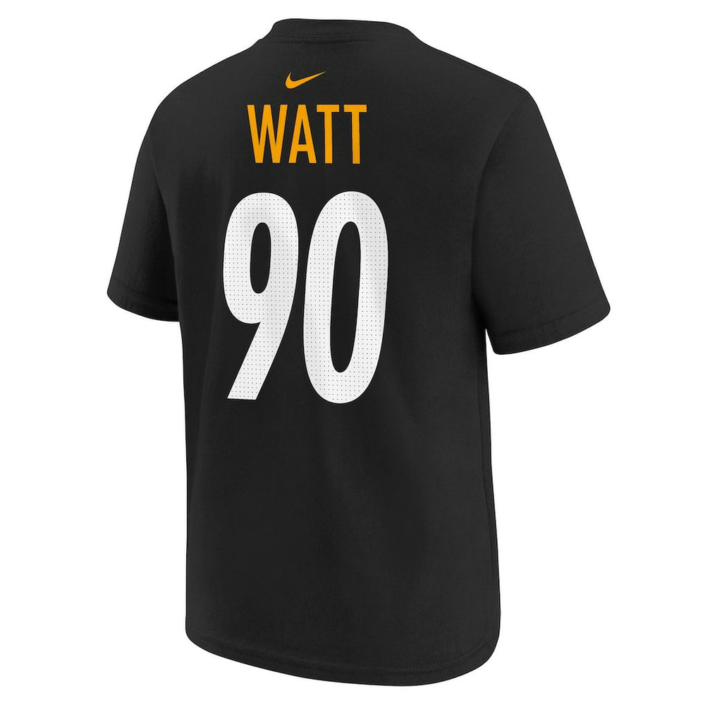 T.J. Watt Pittsburgh Steelers Youth Player Name & Number T-Shirt Black | Nike for Sale