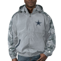 Dallas Cowboys Starter Throwback Thursday Night Lights Hoodie Full-Zip Jacket Silver | NFL