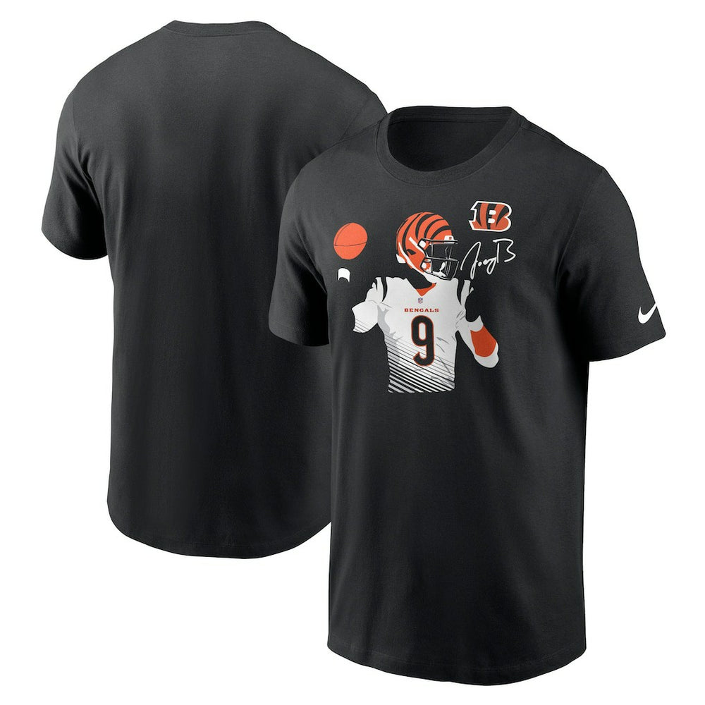 Joe Burrow Cincinnati Bengals Player Graphic T-Shirt Black | Nike for Sale