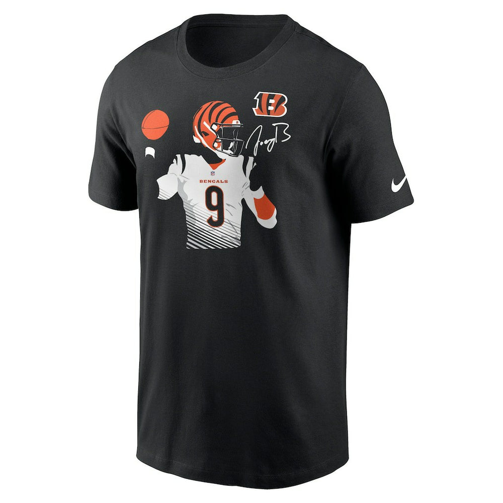 Joe Burrow Cincinnati Bengals Player Graphic T-Shirt Black | Nike for Sale