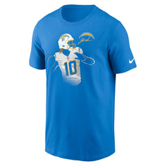 Justin Herbert Los Angeles Chargers Player Graphic T-Shirt Powder Blue | Nike for Sale