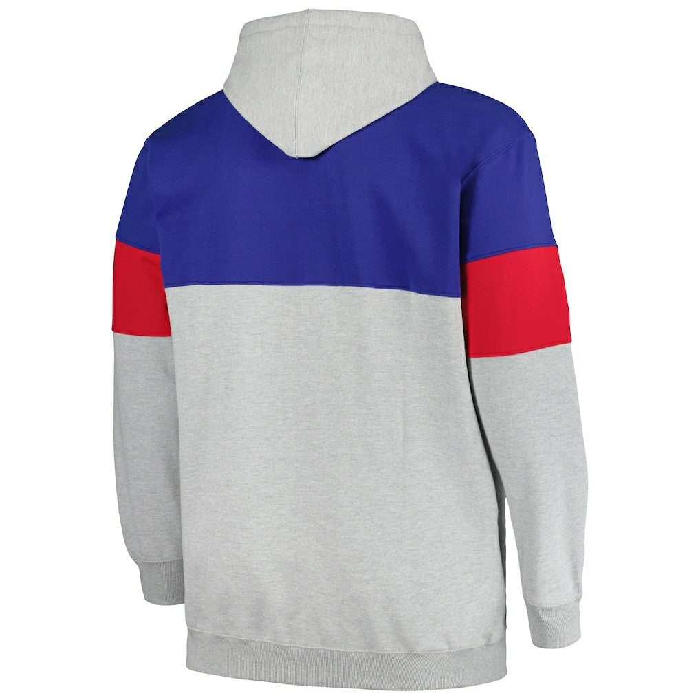 Philadelphia 76ers Big & Tall Pullover Hoodie Royal/Red - NBA