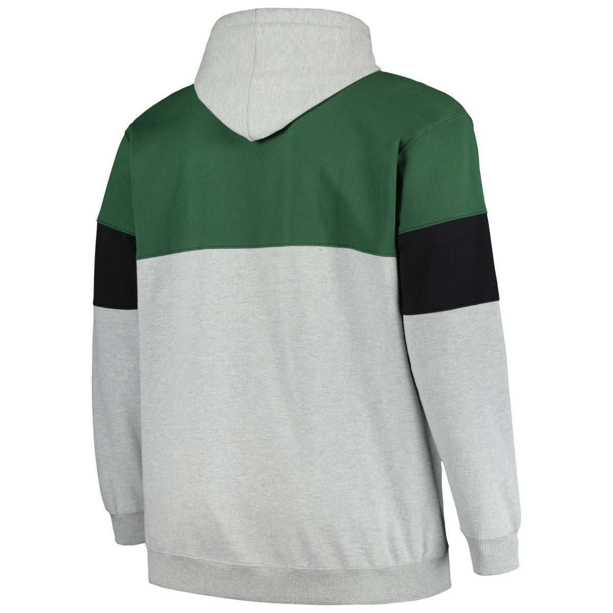 Milwaukee Bucks Big & Tall Pullover Hoodie Hunter Green/Black - NBA