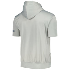 Memphis Grizzlies Short Sleeve Pullover Hoodie Silver/Light Blue - NBA