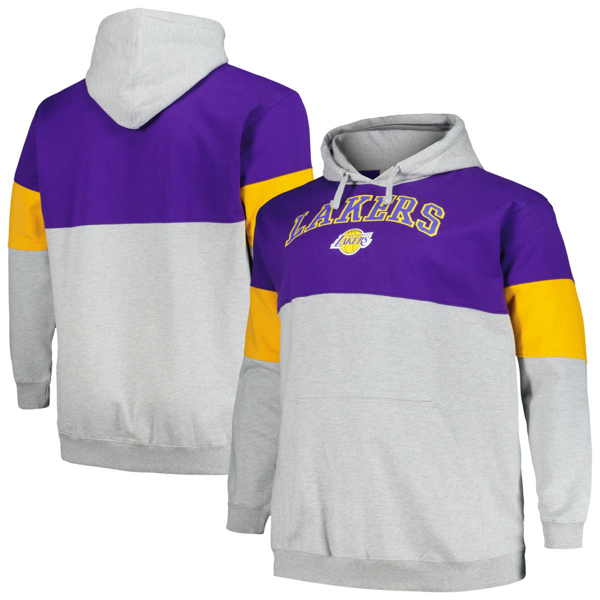 Los Angeles Lakers Big & Tall Pullover Hoodie Purple/Gold - NBA