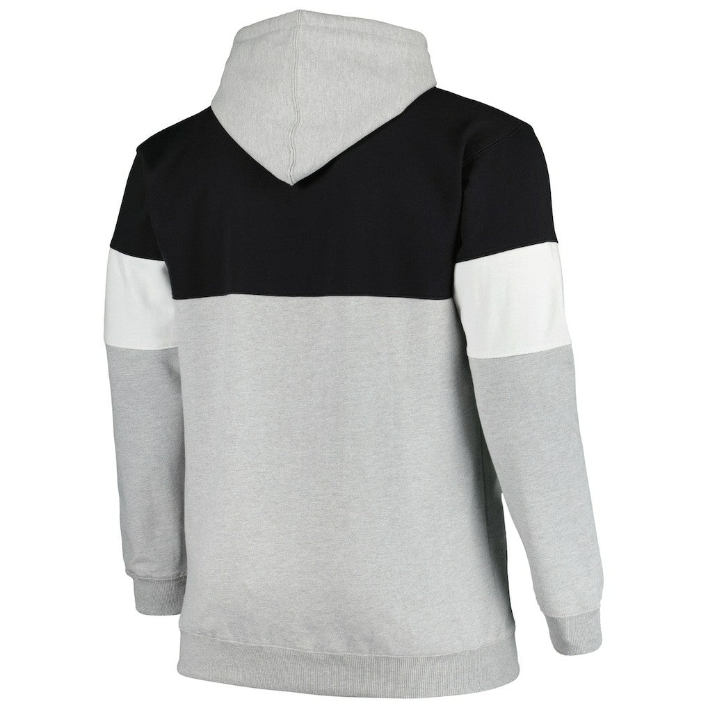 Brooklyn Nets Big & Tall Pullover Hoodie Black/White - NBA