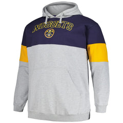 Denver Nuggets Big & Tall Pullover Hoodie Navy/Gold - NBA