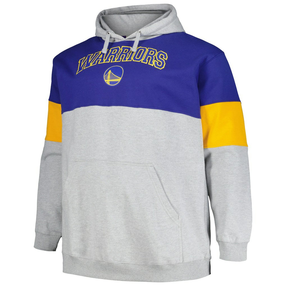 Golden State Warriors Big & Tall Pullover Hoodie Royal/Gold - NBA