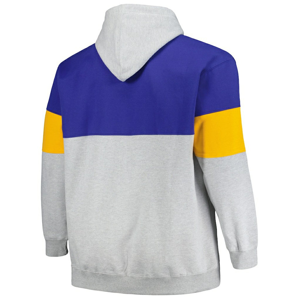 Golden State Warriors Big & Tall Pullover Hoodie Royal/Gold - NBA