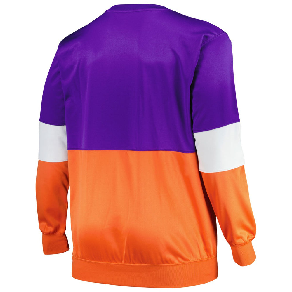Phoenix Suns Big & Tall Split Pullover Sweatshirt Purple/Orange - NBA