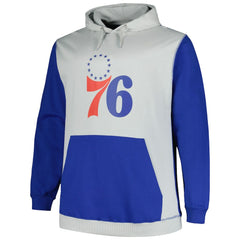 Philadelphia 76ers Big & Tall Primary Arctic Pullover Hoodie Royal/Silver - NBA