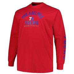Philadelphia 76ers Big & Tall Short Sleeve & Long Sleeve T-Shirt Set Royal/Red - NBA